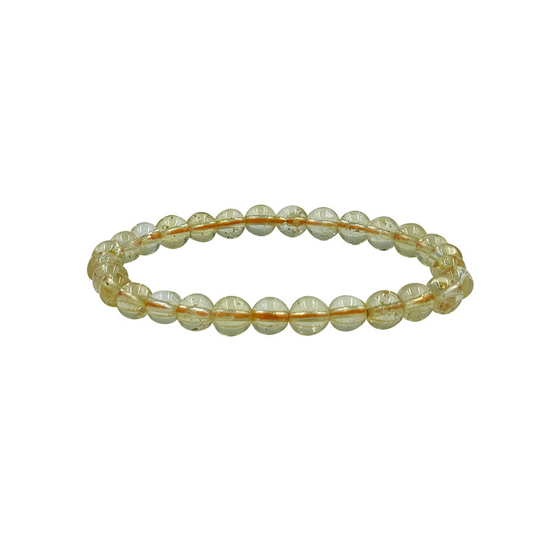 Bracelet Améthyste chauffée (citrine) 4 à 10 mm