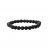 Bracelet en lave noire - Lot de 10 pcs - existe en 4, 6, 8, 10 mm