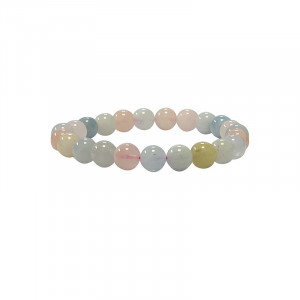 Bracelet béryls assortis 4 à 8 mm