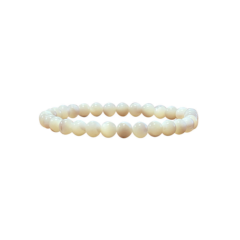 Bracelet nacre boules 4 à 8 mm
