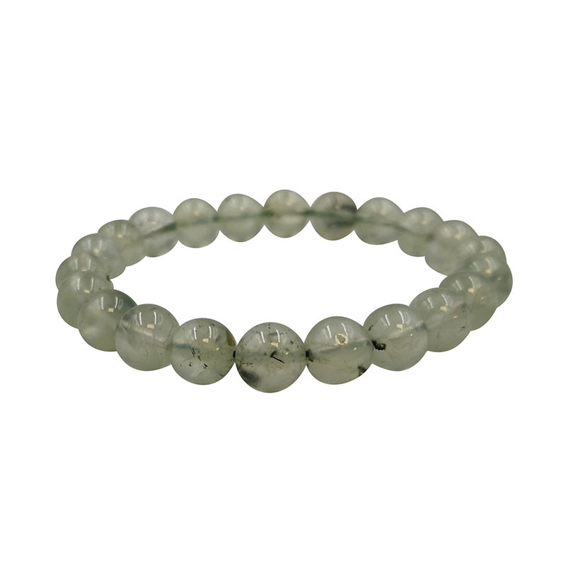 Bracelet prehnite 6 à 10 mm