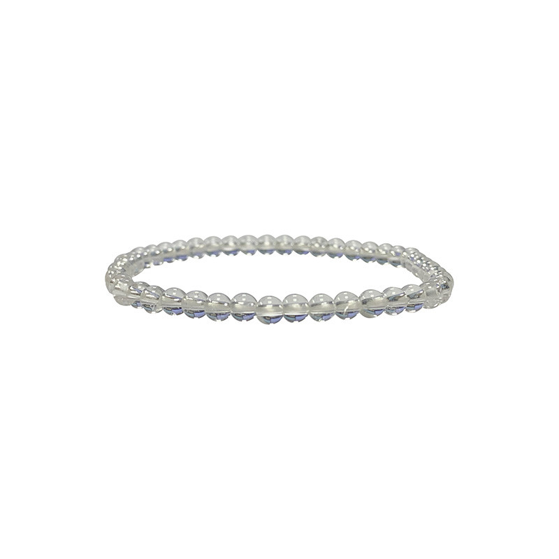 Bracelet Cristal de roche craquelé - boules de 8 à 14 mm