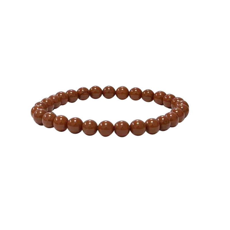 Bracelet Jaspe rouge boules de  4 à 10 mm