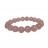Bracelet Quartz rose boules de 4 à 10mm