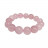 Bracelet Quartz rose boules de 4 à 10mm