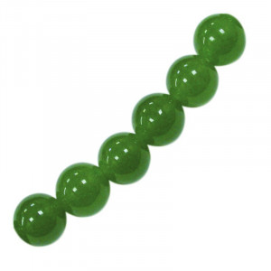 Collier jade Taipei (teinté) boules 4 à 10 mm - 42cm