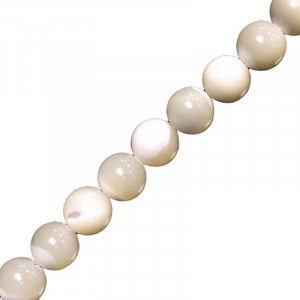 Collier nacre boules 6 à 8 mm - 42cm