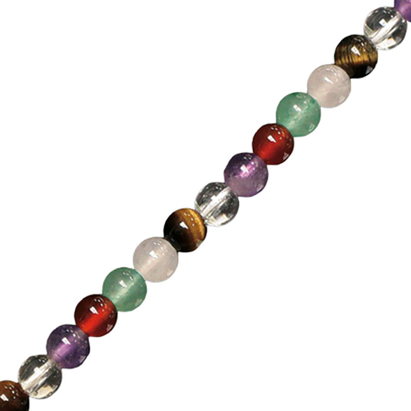 Collier multi boules 4 à 10 mm - 42cm