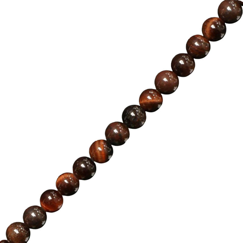 Collier oeil de taureau boules 4 à 18 mm - 41cm