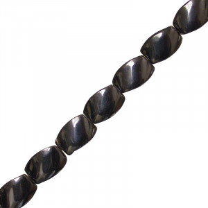 Collier hématite twist - 42 cm - la pièce