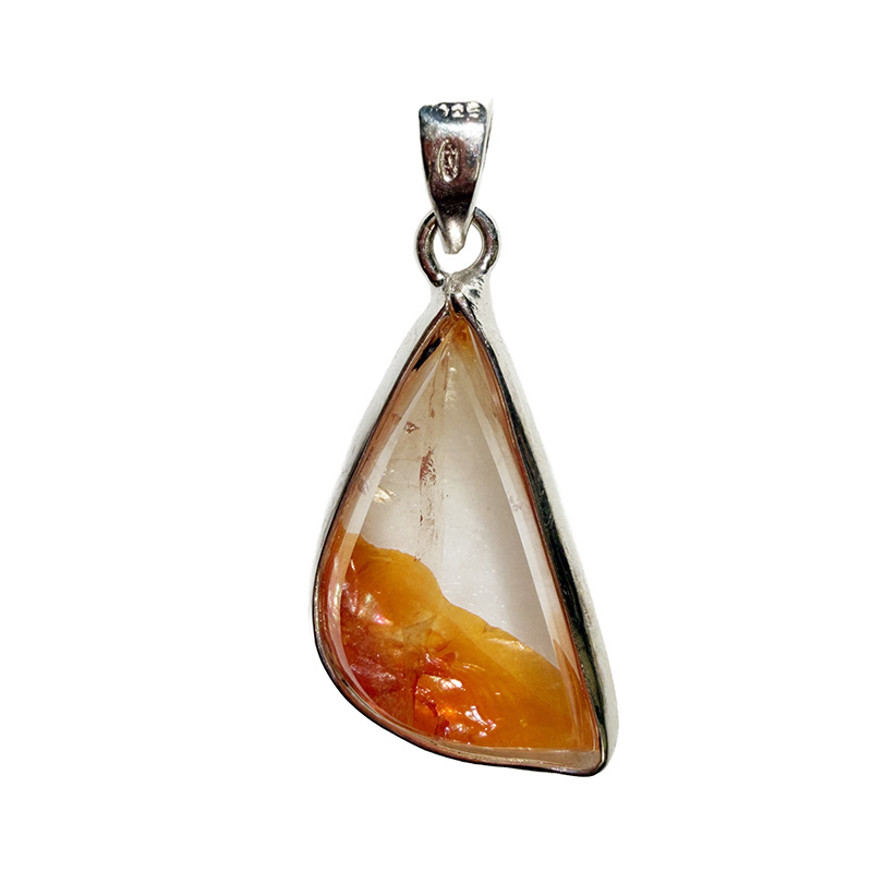 Pendentif Quartz hématoïde - Pièce unique - 202512_173