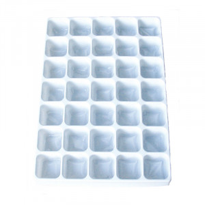 Croisillons thermoformés (35 cases bas) les 12 plaques