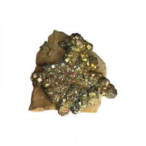 Rainbow Pyrite sur Limonite - Pièce unique - 202502_14