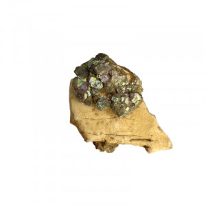 Rainbow Pyrite sur Limonite - Pièce unique - 202502_15