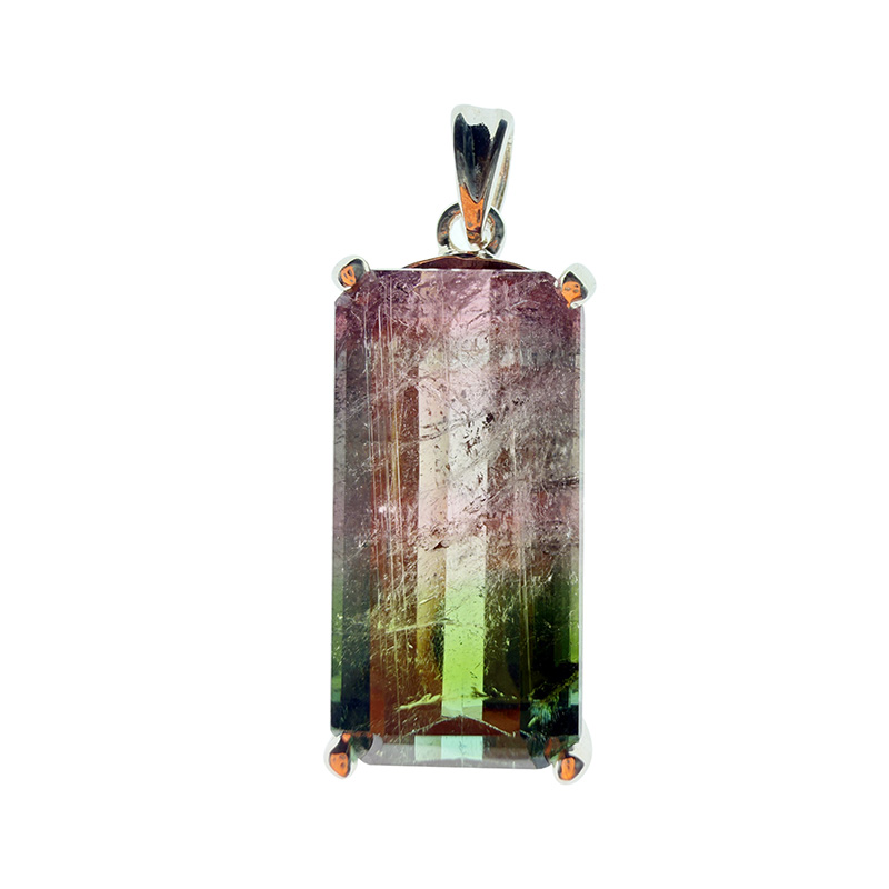 Pendentif Tourmaline montage argent 925 - Pièce unique - 202511_118