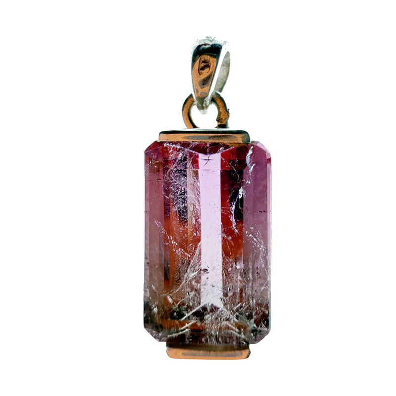 Pendentif Tourmaline montage argent 925 - Pièce unique - 202511_120