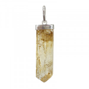 Pendentif Topaze impériale brute - Pièce unique - 202511_198