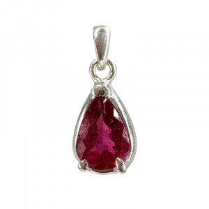 Pendentif Tourmaline & argent 0,925 - Pièce unique - 202511_201