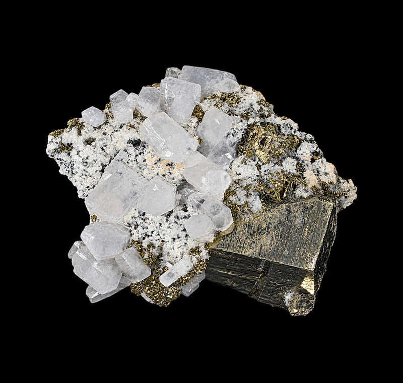 Pyrite Quartz Calcite - Pièce unique - 202609_09