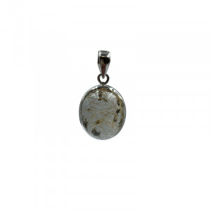 Pendentif Quartz à Inclusions sur argent 0,925 - Pièce unique - 202002_13N222