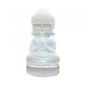 Statuette Bouddha en Sélénite
