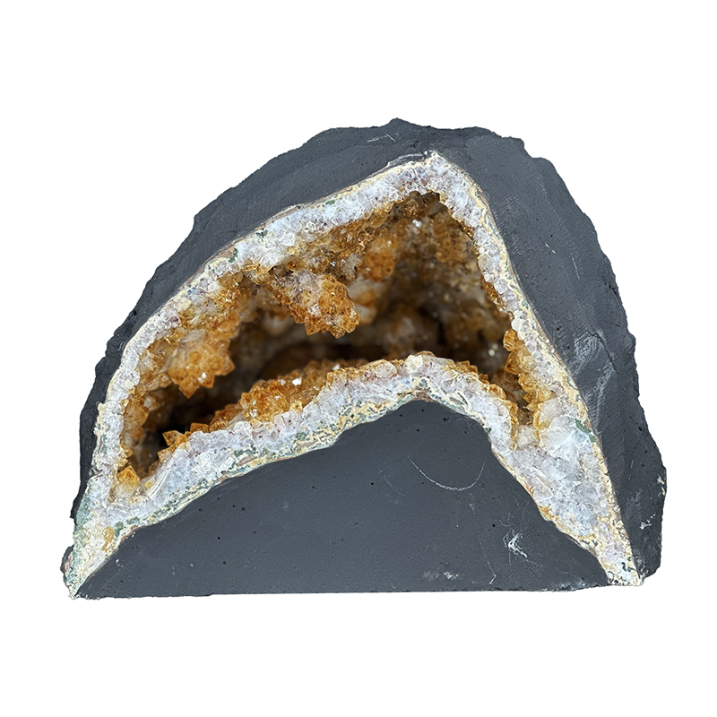 Géode d'Améthyste chauffée citrine - Brésil - Pièce unique - 202507_74
