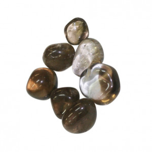 Quartz fumé extra du Brésil pierres roulées les 500 grs